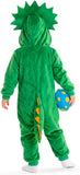 Toddler Dinosaur Costume - 3D Hooded Triceratops Jumpsuit 2-4T