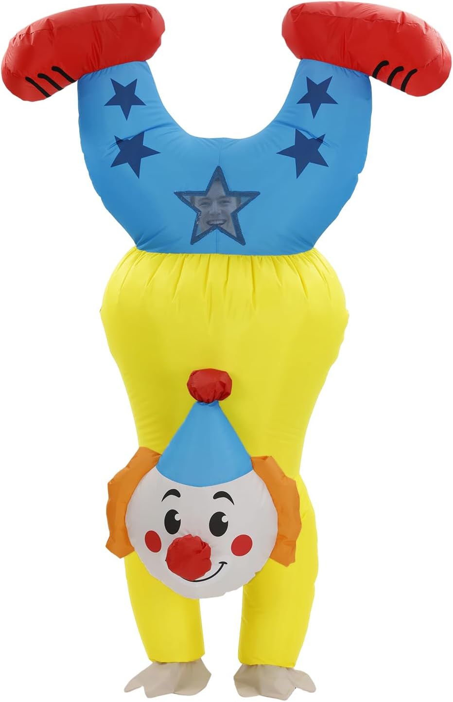 Inflatable Clown Costume for Adults, Funny Handstand Blow Up