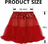 Petticoat Tutu Skirt for Women, Short Layered Tulle