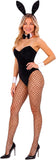 5 PCS Bunny Girl Costume for Women with Bodysuit Headband Choker Stockings Wristbands Halloween Outfits