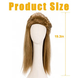 80s Blonde Mullet Wig Men Punk Rocker Costume Hair