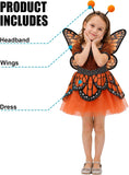 3PCS Butterfly Costume for Toddlers Halloween Birthday Party
