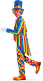 Adult Funny Clown Costume for Men Women Halloween Cosplay Dress Up Party