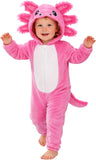 Toddler Axolotl Costume for Girls & Boys - 3D Hooded Animal Jumpsuit for Halloween Party