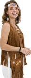 Halloween Hippie Costume Accessories Set, Brown Tassel