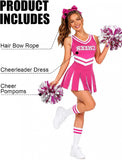 Cheerleader Costume for Women, Halloween Uniform Outfit Cosplay Sports Dress