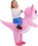 Inflatable Axolotl Costume Kids, Funny Ride-on Blow Up Outfit
