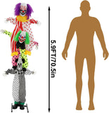 Halloween Decorations Outdoor, 70.5In Animated Clown
