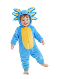 Toddler Axolotl Costume for Girls & Boys - 3D Hooded Animal Jumpsuit for Halloween Party