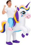 Inflatable Unicorn Costume for Adults, Funny Ride-on Blow Up