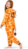 Kids Giraffe Costume for Girls & Boys - 3D Hooded Animal Jumpsuit Costume for Halloween Party