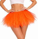 Black Orange White Tutus for Women Adults Tulle Skirt