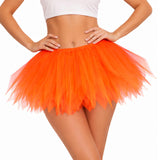 Black Orange White Tutus for Women Adults Tulle Skirt