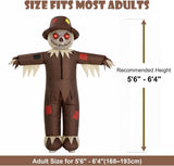 Inflatable Scarecrow Costume for Adults, Blow Up Halloween