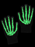 Skeleton Fingerless Gloves for Women Men