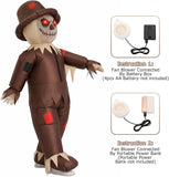 Inflatable Scarecrow Costume for Adults, Blow Up Halloween