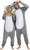 Adult Koala Onesie Costume - 3D Hooded Animal One-Piece Pajama for Halloween Men Women
