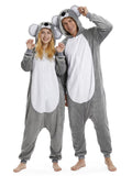 Adult Koala Onesie Costume - 3D Hooded Animal One-Piece Pajama for Halloween Men Women