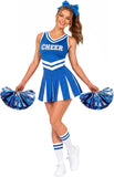 Cheerleader Costume for Women, Halloween Uniform Outfit Cosplay Sports Dress