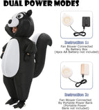 Inflatable Skunk Costume for Adults, Funny Halloween Blow Up
