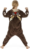 Kids Reindeer Costume for Girls & Boys - 3D Hooded Animal Jumpsuit Costume for Halloween & Christmas Party