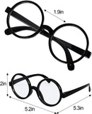 Black Round Halloween Accessory Glasses for Adults