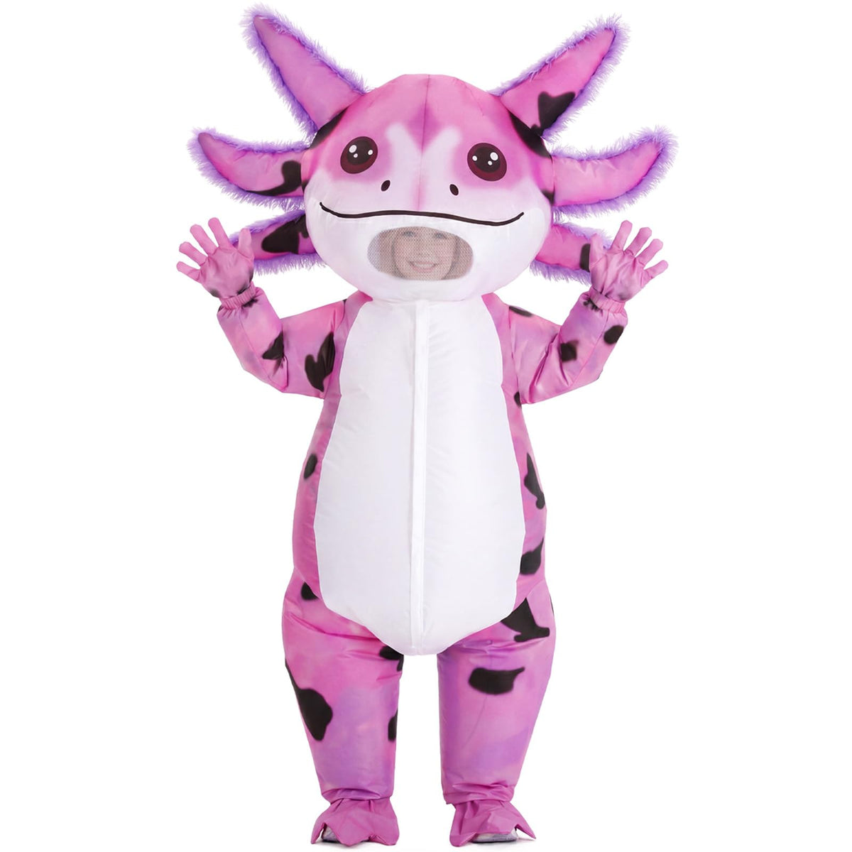 Inflatable Axolotl Costume for Kids, Blow Up Halloween Outfit