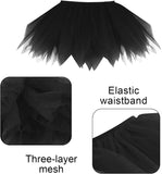 Black Orange White Tutus for Women Adults Tulle Skirt