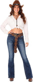 Cowboy Hat and Western Belt Set for Women with Hatband