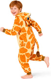 Kids Giraffe Costume for Girls & Boys - 3D Hooded Animal Jumpsuit Costume for Halloween Party