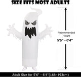 Inflatable Ghost Costume for Adults, Funny Blow Up Costumes for Halloween Cosplay Parties