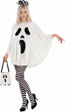 4 Pcs Women Ghost Costume Halloween White Ghost Poncho
