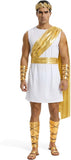 Mens Greek God Costume Adult Greek Mythology Costume Toga Costumes Roman Toga With Accessories Halloween Costume