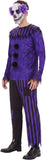 Adult Clown Costume Mens Purple Nightmare Clown Costumes Halloween Party Cosplay Outfit