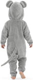 Toddler Mouse Costume for Girls & Boys - 3D Hooded Animal Jumpsuit for Halloween Party