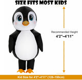 Kids Inflatable Penguin Costume, Halloween Funny Blow Up Suit