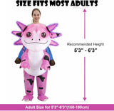 Inflatable Axolotl Costume for Adults, Halloween Costume