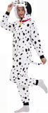 Adult Dalmatian Onesie Costume - 3D Hooded Animal One-Piece Pajama for Halloween Men Women