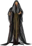 66In Life Size Animated Witch Halloween Decorations Outdoor