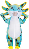 Inflatable Axolotl Costume for Kids, Blow Up Halloween Outfit