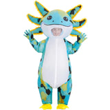 Inflatable Axolotl Costume for Kids, Blow Up Halloween Outfit