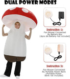 Mushroom Inflatable Costume for Adults Halloween Blow Up