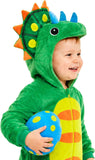 Toddler Dinosaur Costume - 3D Hooded Triceratops Jumpsuit 2-4T