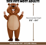Inflatable Beaver Costume for Adults, Halloween Blow Up Suits