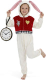 Kids White Rabbit Costume for Girls & Boys - 3D Hooded Animal Jumpsuit for Halloween Party