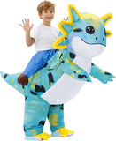 Inflatable Axolotl Costume Kids, Funny Ride-on Blow Up Outfit