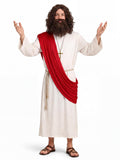 Men's Jesus Costume Adult Biblical Robe Costume with Accessories Halloween Cosplay Costume