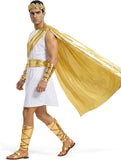 Mens Greek God Costume Adult Greek Mythology Costume Toga Costumes Roman Toga With Accessories Halloween Costume