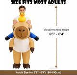 Inflatable Capybara Costume for Adults, Funny Blow Up Costume