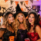 Spider Web Bat Costume Accessory Halloween Headband for Women